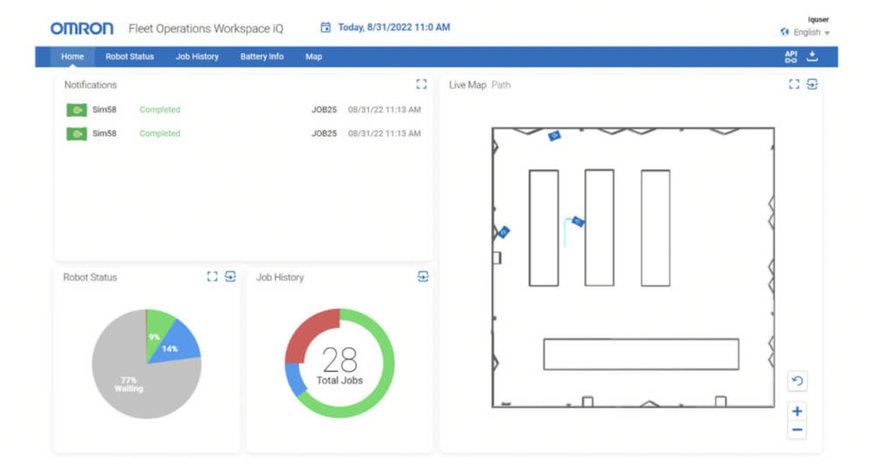 OMRON ANNONCE LE LANCEMENT DU LOGICIEL FLOW CORE 3.0 POUR ACCÉLÉRER LA GESTION ET LA NAVIGATION DE FLOTTE D'AMR